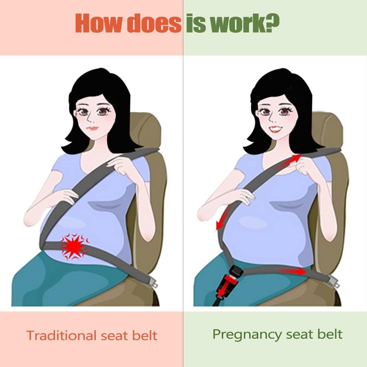 Pregnancy Seat Bump Strap - SpringBud