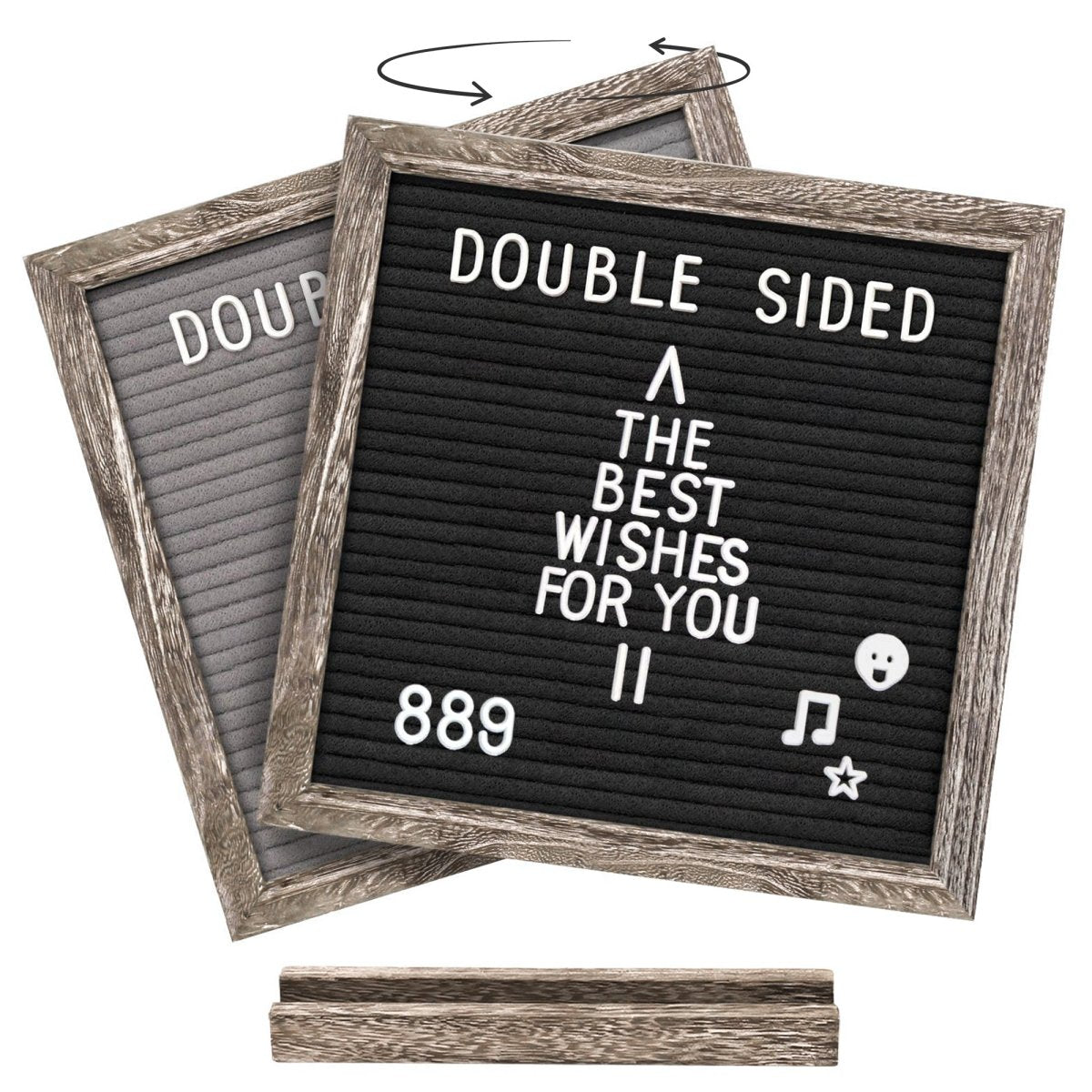 SpringBud Double Sided Letter Board with White Letters - SpringBud