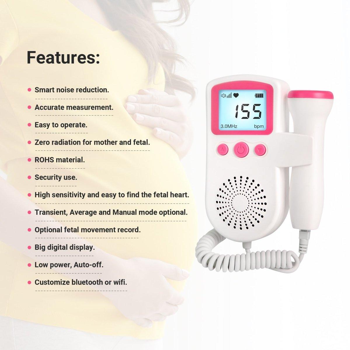 SpringBud FD 400B Fetal Heart Doppler, Doppler Fetal Heartbeat Monitor - SpringBud