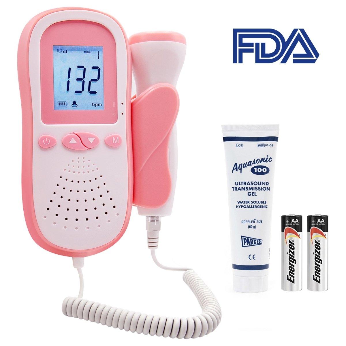 FDA Cleared, Fedex 2-Day Free Shipping, SpringBud FD-500B FDA Fetal Doppler,  Baby Heart rate Monitor